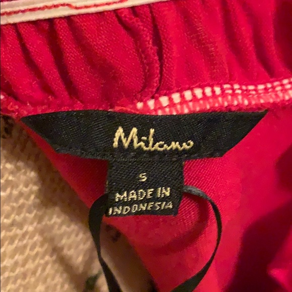 Milano Red Ruffled Front Long-Sleeved Top NWT - Picture 7 of 8